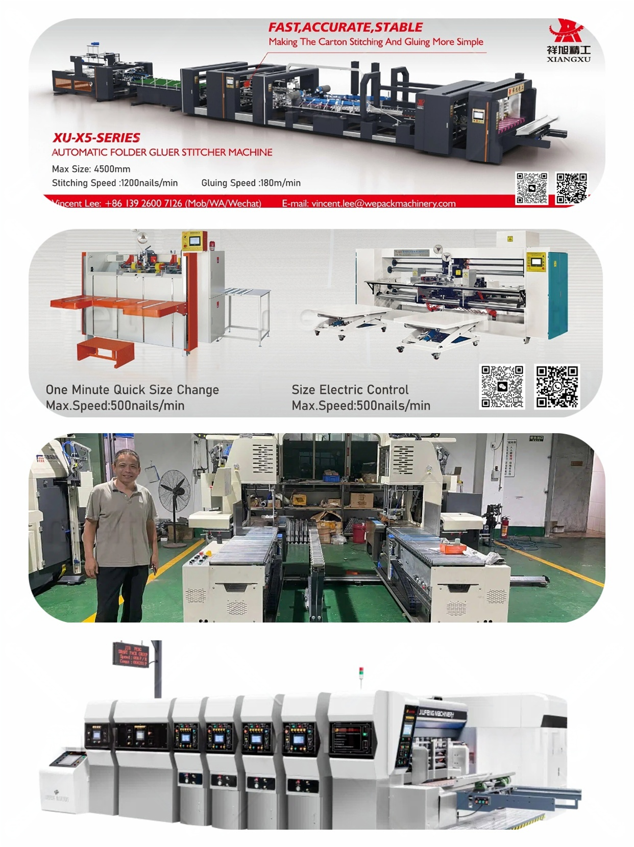 Kalite Otomatik Klasör Yapıştırıcı Dikiş Makinesi Fabrika
