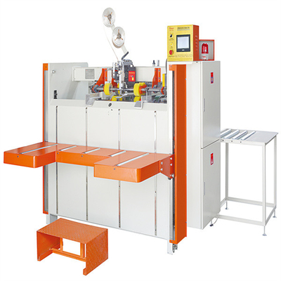 Sayma ve yığma fonksiyonu ile 3 mm karton yarı otomatik dikiş makinesi