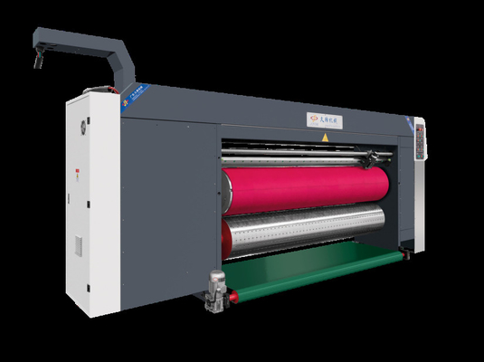 Beyaz Renk G6-0920 Gömlekli Karton Basınç Serbest Besleme Yapısı Kurşun Kenar Vakum Transfer 4 Renkli Yazıcı + Slotter + Die Cutter + Vibrator + Stacker