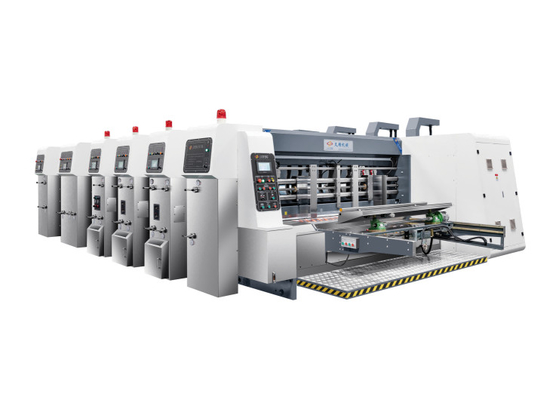 Yüksek Hızlı Otomatik Çelik Flexo Baskı 1.5-2 mm Karton için Dalgalanmış Kutusu Slotting Die Kesme Makinesi