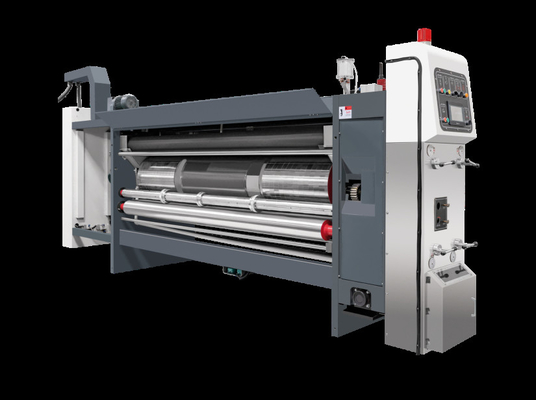 G6-1224 Basınçsız besleme yapısı kurşun kenar vakum transferi 4 Renkli yazıcı + kapak + mat kesicisi + titreştirici + yığıcı