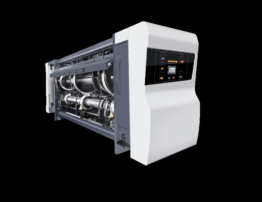 G6-1224 Kurşun Kenar Vacuum Transfer 4 Renkli Yazıcı+Slotter+Die Cutter+Vibrator+ Stacker