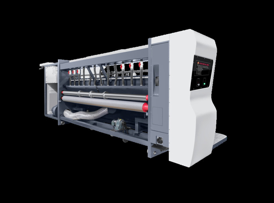G6-1224 Besleme Yapısı Kurşun Kenar Vakum Transfer 4 Renkli Yazıcı + Slotter + Die Cutter + Vibrator + Stacker