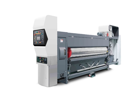 Karton Kurşun Kenar Vakum Transfer 4 Renkli Yazıcı+Slotter+Die Cutter+Vibrator+ Stacker