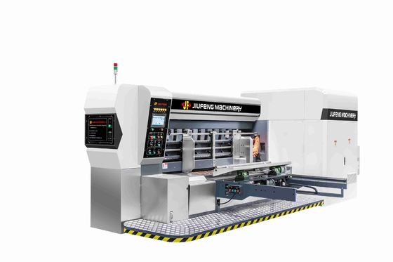1.5-11MM Kalınlığı G6-0924 Kurşun Kenar Besleyici 4 Renkli Yazıcı + Slotter + Die Cutter + Folder Gluer Inline